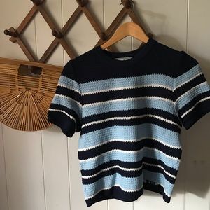 Vintage St. John Crop Top Sweater / 90s crop top